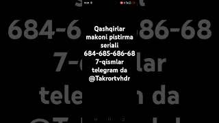 Qashqirlar makoni pistirma seriali 684-qism Uzbek tilida