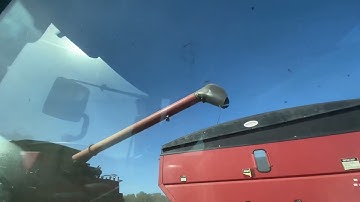 Unloading soybeans on the go