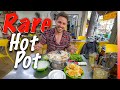 Rare CHARCOAL Hot Pot In Chinatown + PORK Fat Noodles + Coconut Banh Flan To Beat The Heat!!!