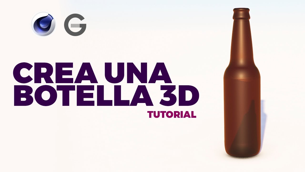 Cinema 4D Tutorial | Creando una Botella 3D MUY FÁCIL | Creating a 3D
