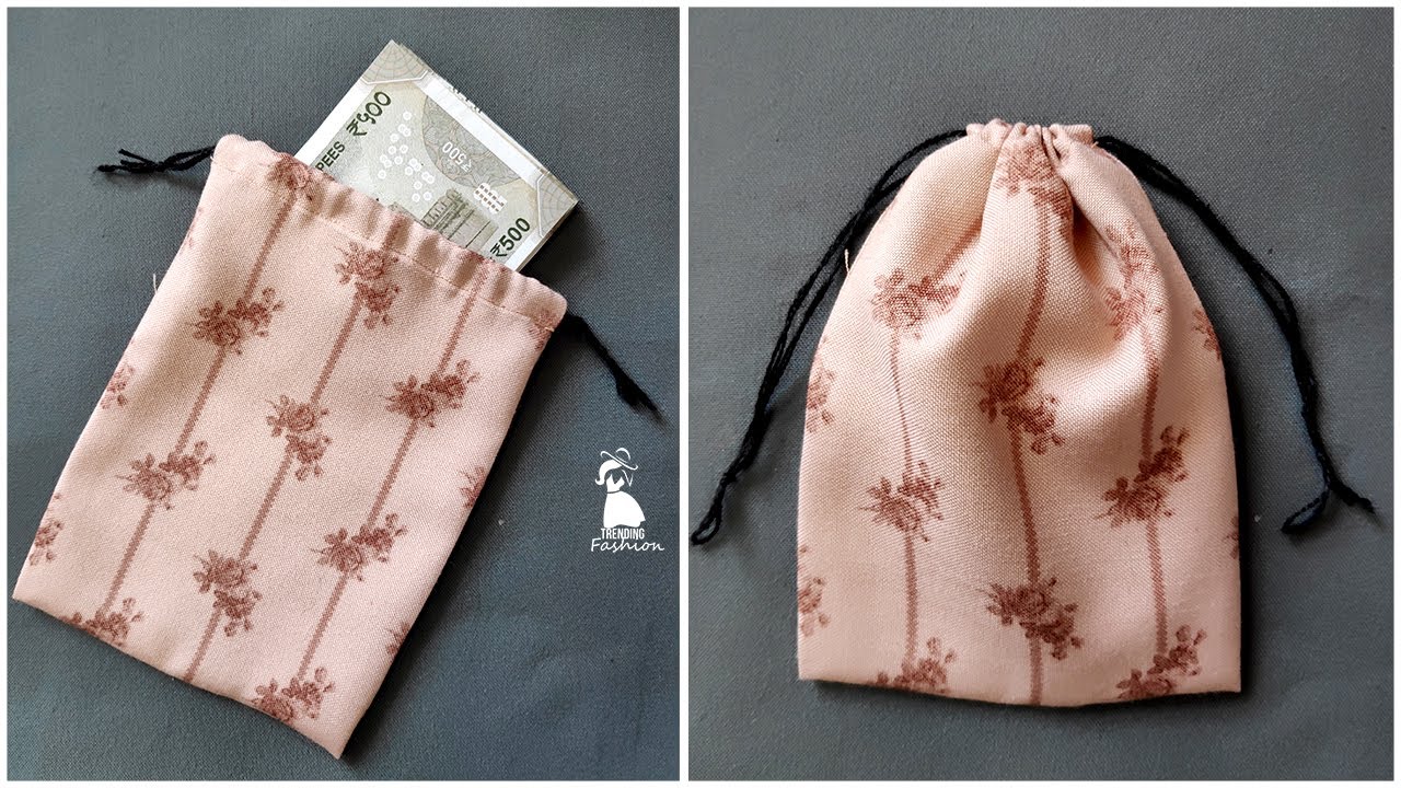 Potli Bag Sewing Tutorial | Drawstring Bag | Trending Fashion