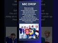 MIC DROP 🔥 English Lyrics | Full Song Translation | BTS ft. Steve Aoki | ExtremeFun# | #bts #shorts