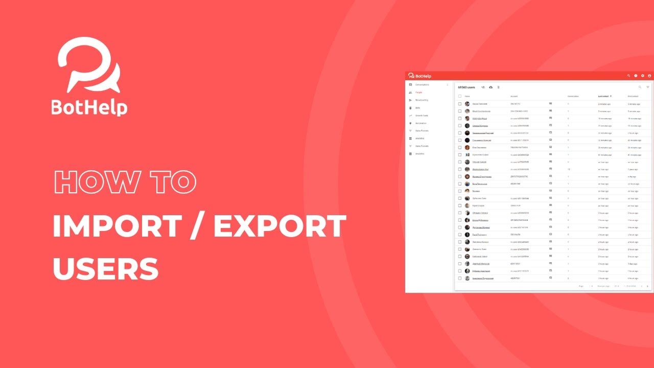 Export users