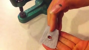 How to Install Grommets with a KAM Table-Top  Snap Press