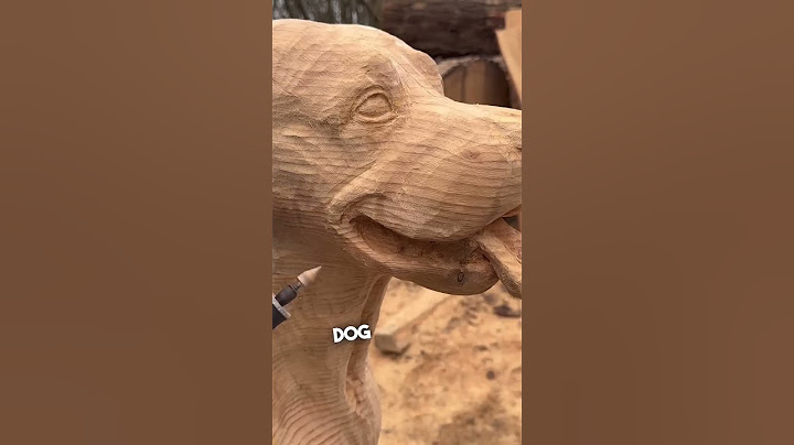 He makes carvings of dogs who passed away for their owners 👏