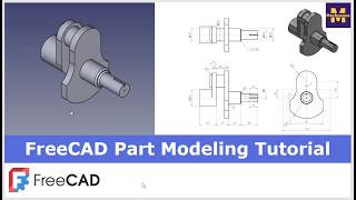 FreeCAD Part Modeling Tutorial 132 | FreeCAD Tutorial | 3D Modeling Tutorial | FreeCAD Community