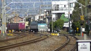EF66-131　2087レ貨物列車　西寺脇踏切