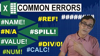 #️⃣ Most Common Excel Errors and How To Fix Them - Avoid Broken Formulas