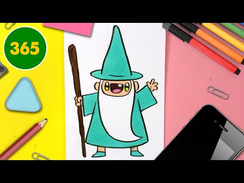 Video: Com'è Facile Disegnare Un Mago Per I Bambini