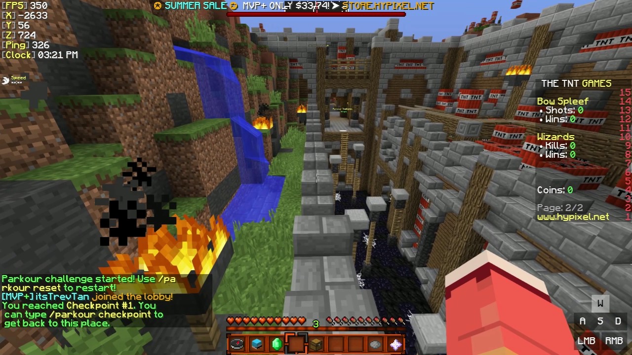 Hypixel Server Parkour | TNT Games any% WR