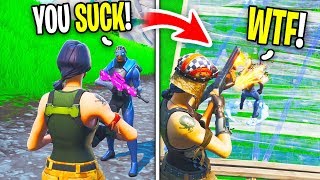 12 Year Old BULLIES Me For Being a Default, Then I DESTROY Him With Renegade Raider (Fortnite)