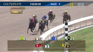 Gulfstream Park Carrera 1 - 5 de Julio 2018