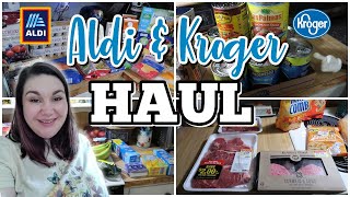 KROGER \& ALDI HAUL | 1-Week Grocery Haul \& Meal Plan