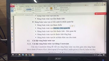 Thực hành CSDL | Hướng dẫn ràng buộc toàn vẹn