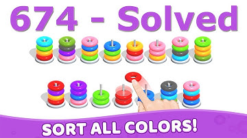 Color Hoop Stack - Level 674