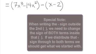 College Algebra Prerequisite - Factor by Grouping Example 2