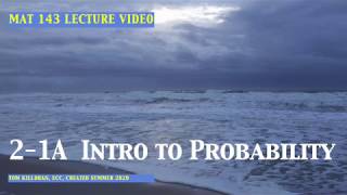 MAT 143 2-1A Probability