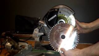Hitachi C8 FSE, change saw blade.