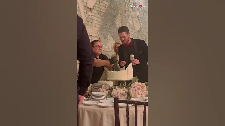 Visible confusion on groomsman's face as he witnesses cake cruelty || WooGlobe - DayDayNews