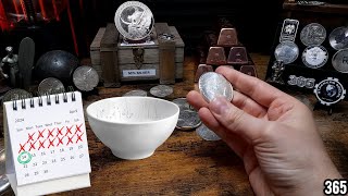 Removing My Silver Eagles From The Water!