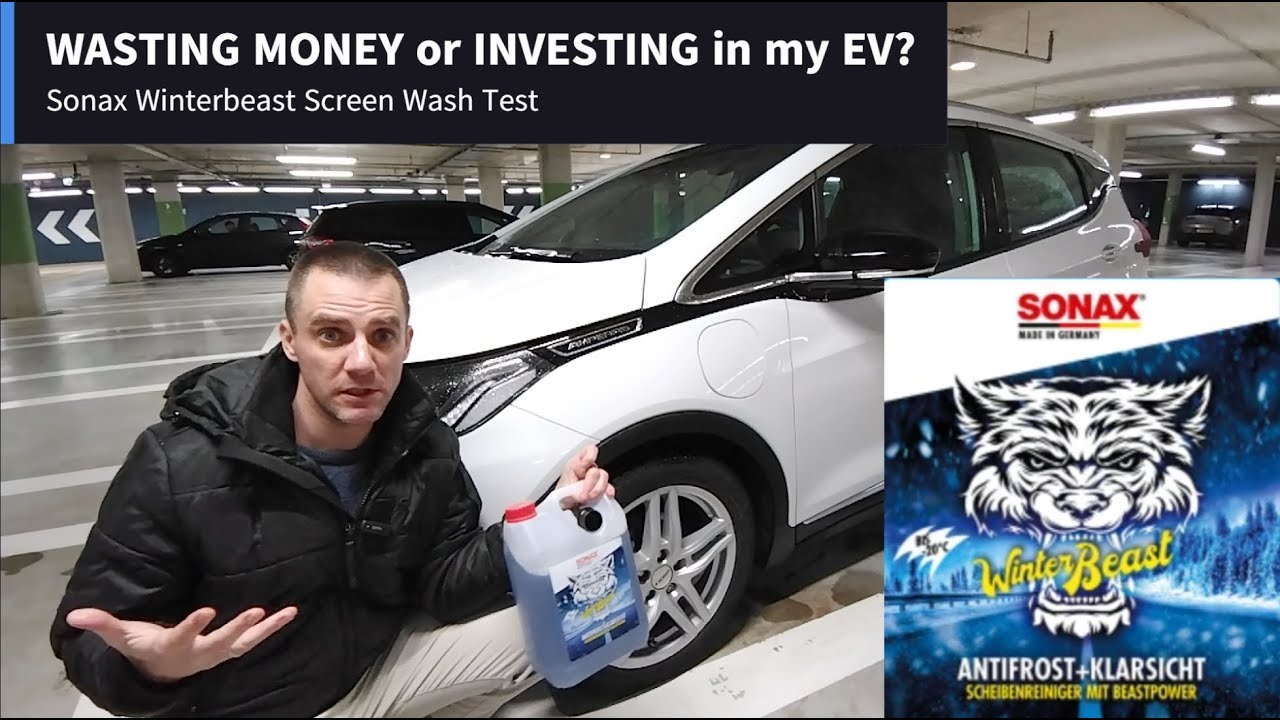 Sonax Winterbeast - WASTING MONEY or INVESTING in my EV with expensive screen  wash? Smell & review 