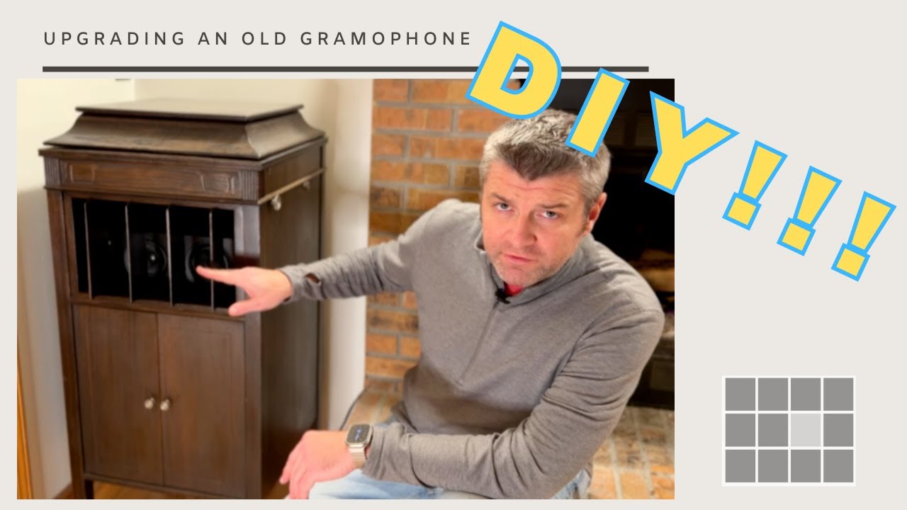 I Built a Modern Record Player Inside This Antique Gramophone