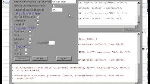 Importar a R Commander des d