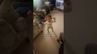 Little girl does hilarious happy dance after surprise visit 😂❤️