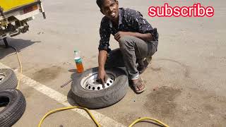 tubeless tyre fitting | tubeless tyre repairing | 175.80.R13 | 155.70.R13
