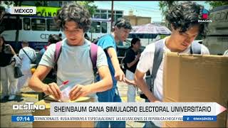 Claudia Sheinbaum gana simulacro electoral universitario | Noticias con Francisco Zea