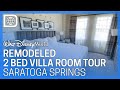 Remodeled 2 Bedroom Villa Room Tour - Disney’s Saratoga Springs Resort