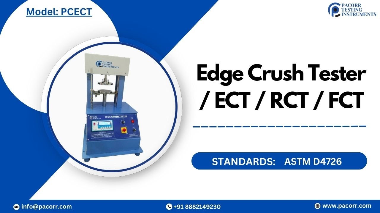 Edge Crush Tester / ECT / RCT / FCT - Pacorr Testing Instruments
