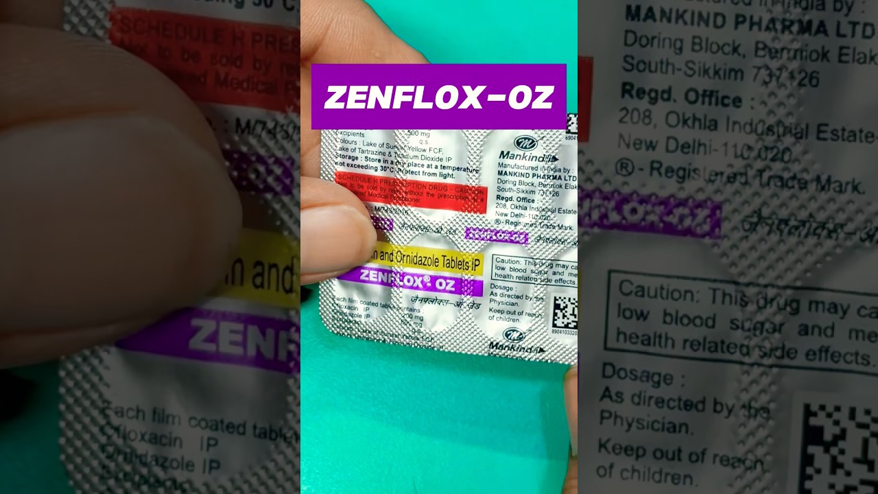 ZENFLOX-OZ ! Best Antibacterial. 