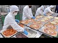 냉동피자를 수제로 만들어 ?! 100% 자연산 치즈 수제 냉동 피자 대량생산 현장 | Hygienic Mass production of Pizza | Korean food