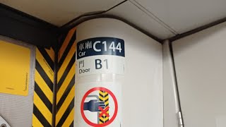 ［港島鬼叫新星］MTR ISL M-Train A147/A144@C144 天后至北角（強鬼叫刹車行車片段）