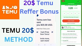20$ methord Temu Reffer Bonus!! Temu App Unlimited Refer screenshot 2