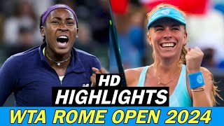 Coco Gauff Vs Magdalena Frech Highlights | Rome Open 2024