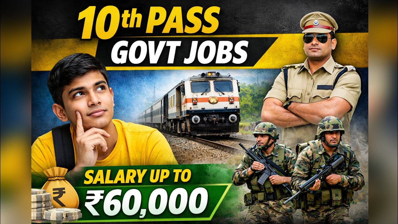 10th Pass Government Jobs 2026 | Top 10 Central & State Govt Jobs After ...