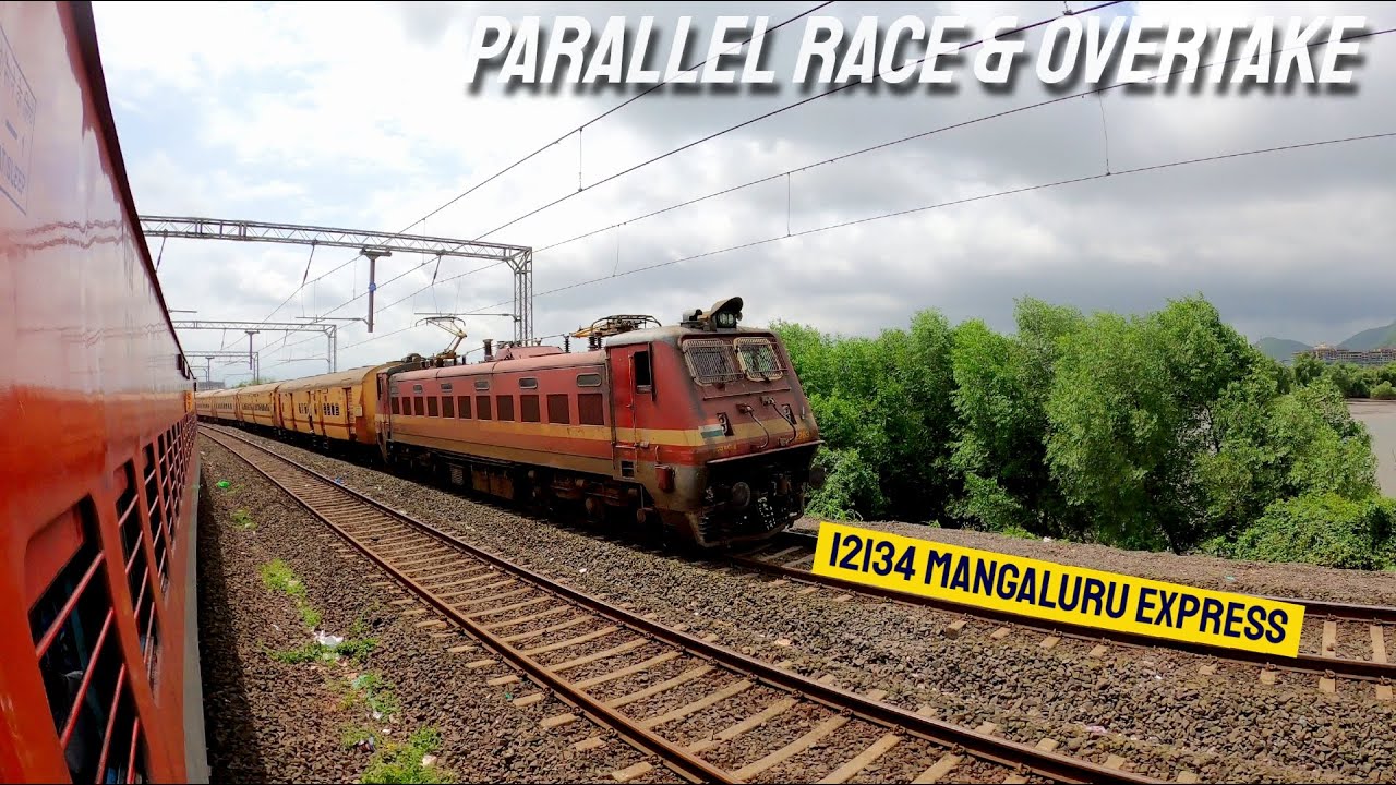 Utkrisht Rakes KALYAN JN to THANE CREEK | Overtakes MANGALURU Express | Parsik Tunnel ...