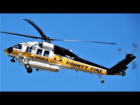 Sikorsky S70I Firehawk Compilation Los Angeles County Fire Dept. | Lockheed Martin (UH-60 Blackhawk)