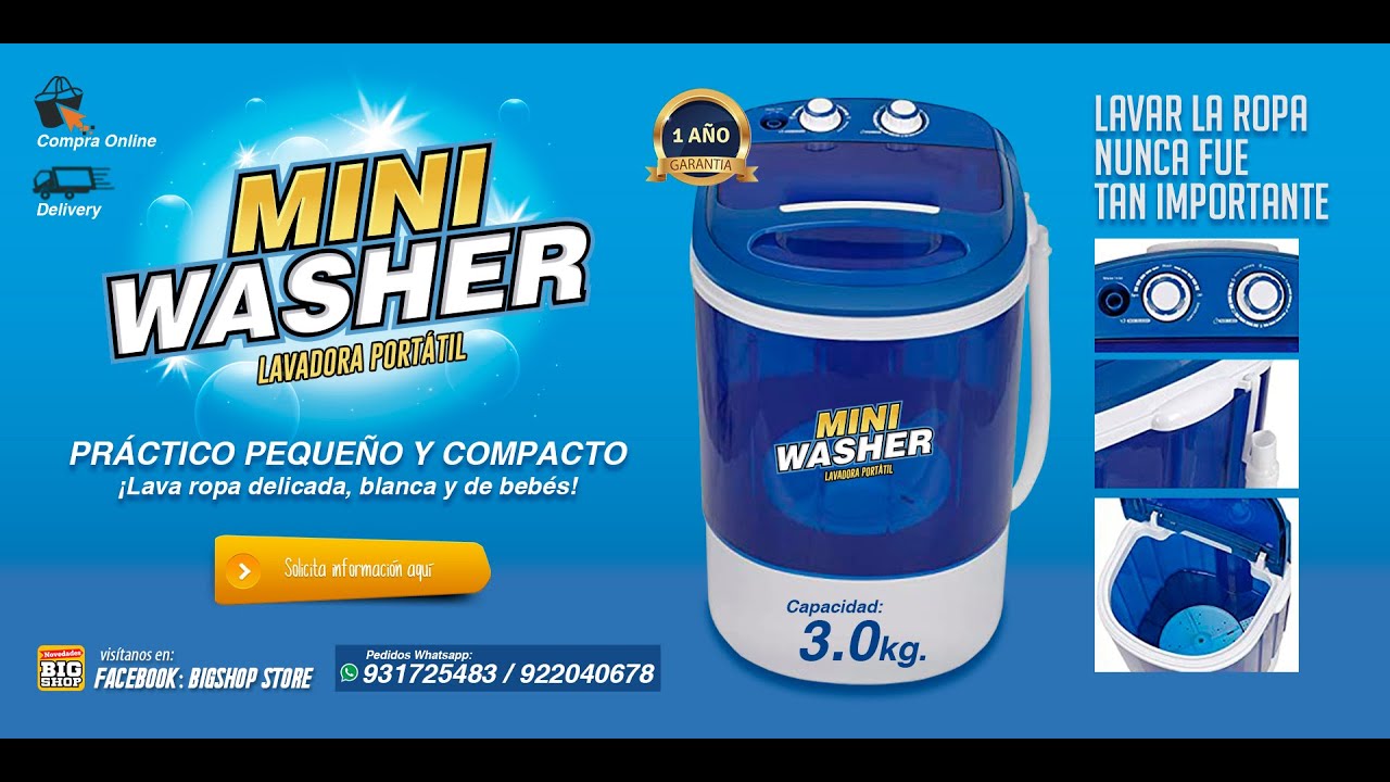 Mini Lavadora portable Perú mini washer 