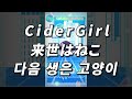 번뇌투성이인 욕심쟁이 고로씨 🐈‍⬛ Cidergirl - 다음 생은 고양이 ( 来世はねこ ) [ 가사 / 발음 / 번역 ]