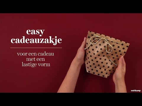 How to: easy cadeauzakje