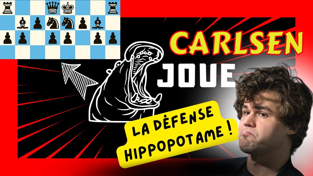 Carlsen joue la Ruiz / hippopotame au championnat du monde d'échecs !