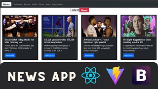 Famous Create News App Using React JS And Bootstrap beginner project  | Learn Bootstrap In React Tutorial Profile