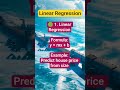 Linear Regression - ML #ytshots #ML #DataScience #Coding #upse #AIML
