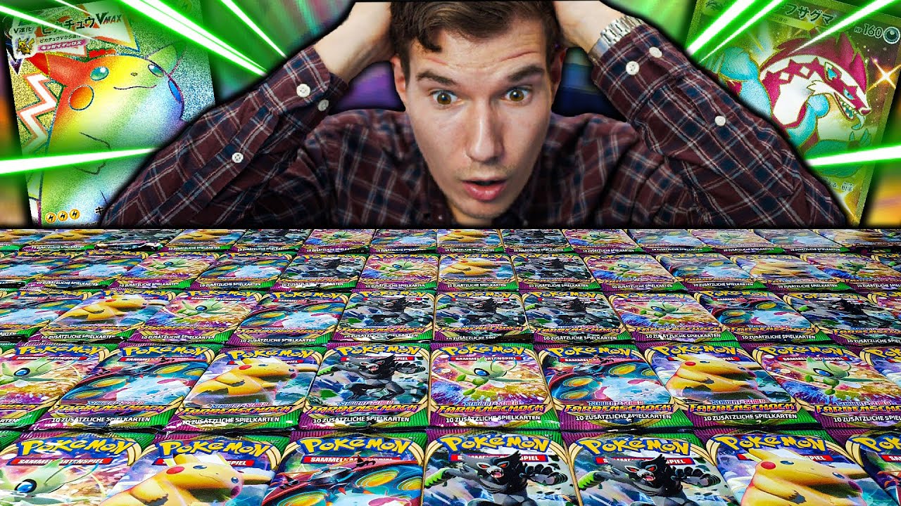 Das RIESEN 100 Booster POKÉMON Farbenschock Opening