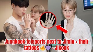 Download Lagu Jungkook teleporteert naast Jimin + hun tatoeages 🔥💜 – Jikook MP3