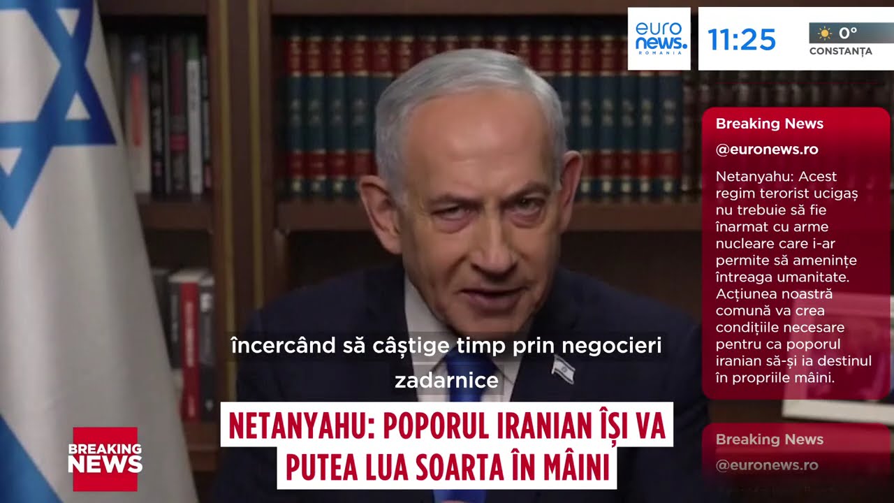 Benjamin Netanyahu: Poporul Iranian își va controla propria soartă