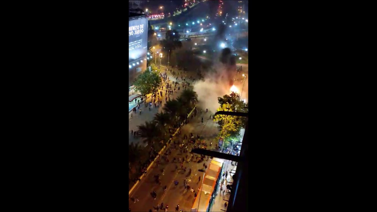Fare Hike Protests Turn Violent in Chile's Santiago